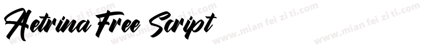 Aetrina Free Script字体转换